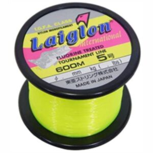 Linha de Pesca Laiglon Amarela 0,37 mm 600 Metros