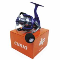Molinete Curió G2-20 Alum. - 3 Rol. Grafite ou Laranja + Brinde