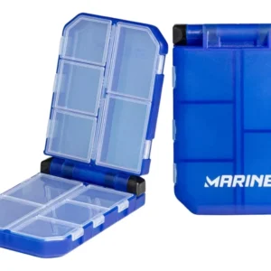 Estojo Pesca Para Guardar Miçanga Anzol Snap Girador Mpb103 Cor Azul