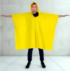 Capa De Chuva Amarela 6 Micras Riplas